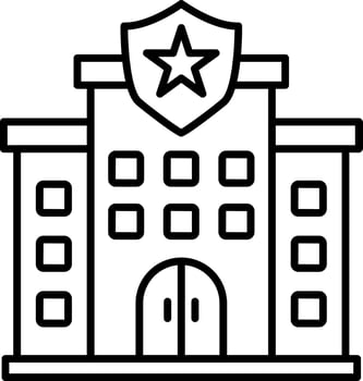 Police Station Vector Icon