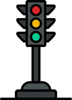Traffic light Vector Icon