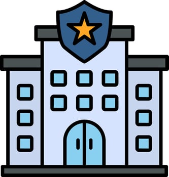 Police Station Vector Icon