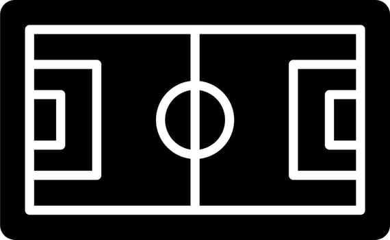 Football Pitch Vector Icon