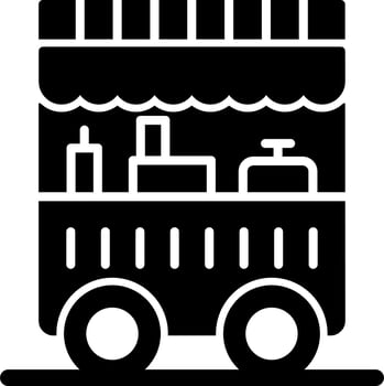 Food Cart Vector Icon