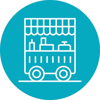 Food Cart Vector Icon