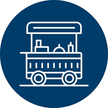 Food Cart Vector Icon