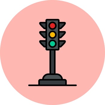 Traffic light Vector Icon