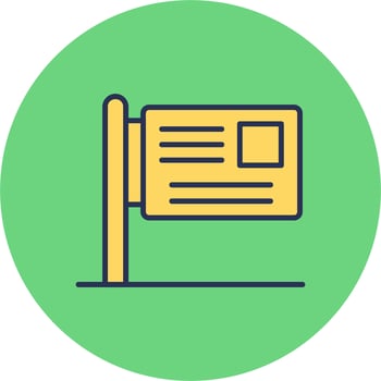 Billboard Vector Icon