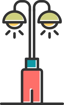 Park Lamp Vector Icon