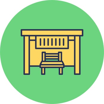 Bus Stop Vector Icon