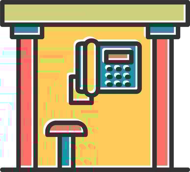 Telephone Box Vector Icon