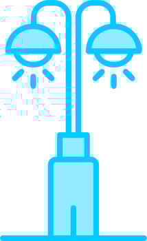 Park Lamp Vector Icon