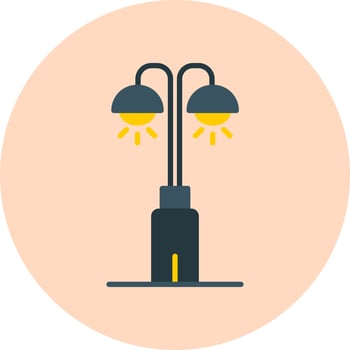 Park Lamp Vector Icon