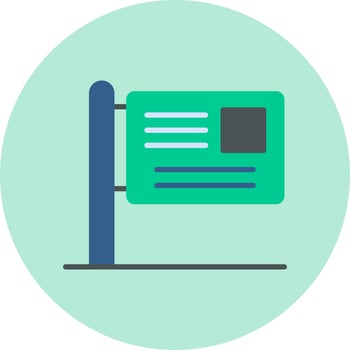 Billboard Vector Icon