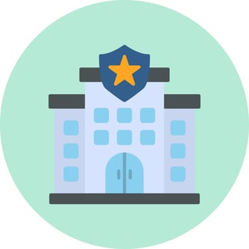 Police Station Vector Icon