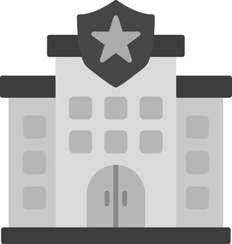 Police Station Vector Icon