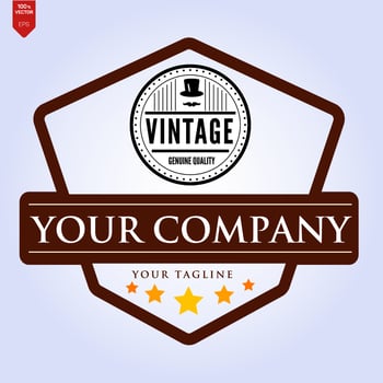 Vintage Logos Design Templates Set. Vector logotypes elements collection, Icons Symbols, Retro Labels, Badges, Silhouettes. Big Collection