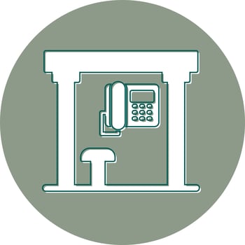 Telephone Box Vector Icon