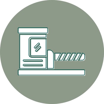 Parking Barrier Vector Icon
