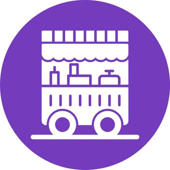 Food Cart Vector Icon