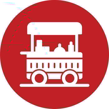 Food Cart Vector Icon