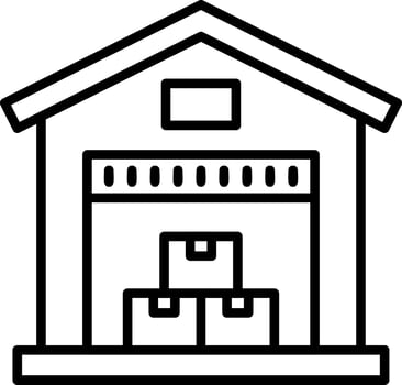 Warehouse Vector Icon