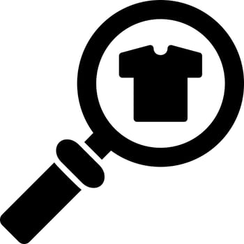 Cloth Search Vector Icon