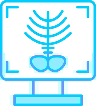 X-ray Bone Vector Icon