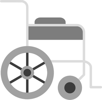 Wheel Chair Vector Icon