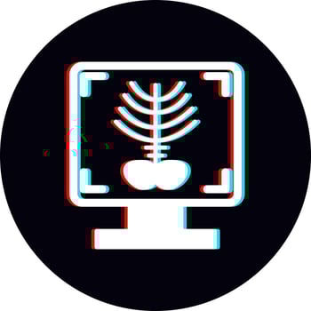 X-ray Bone Vector Icon