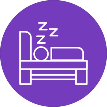 Sleeping Vector Icon