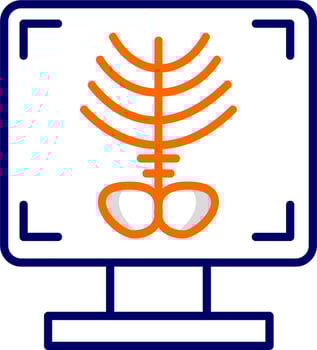 X-ray Bone Vector Icon