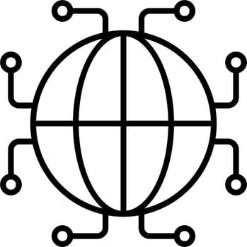 Digtal World Vector Icon
