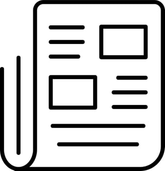 News paper Vector Icon