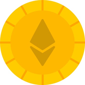 Ethiereum Coin Vector Icon