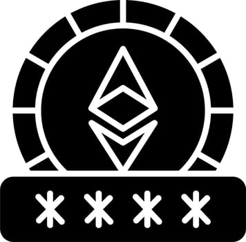 Ethereum Password Vector Icon