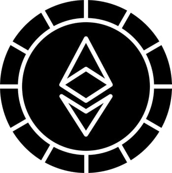 Ethiereum Coin Vector Icon