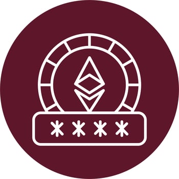 Ethereum Password Vector Icon