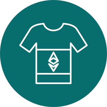 Ethereum Tshirt Vector Icon