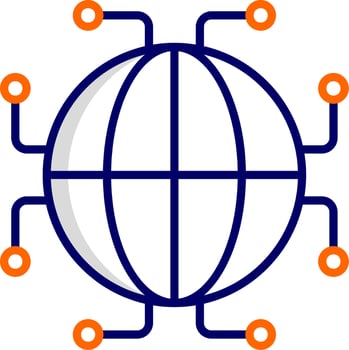 Digtal World Vector Icon
