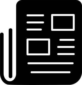 News paper Vector Icon