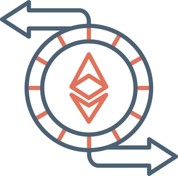 Ethereum Exchange Vector Icon