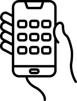Dial Screen Vector Icon