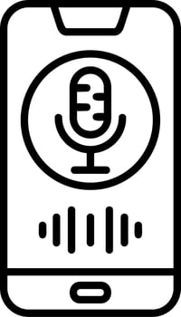 Voice Assistant Vector Icon