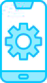 Mobile Setting Vector Icon
