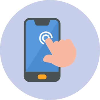 Touch Screen Vector Icon