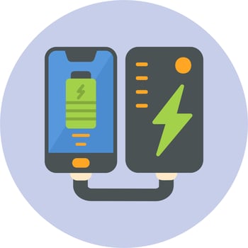 Portable Battery Vector Icon