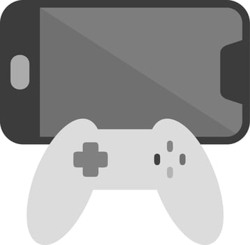 Joystick and Mobile Vector Icon