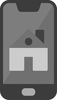 Smartphone House Control Vector Icon