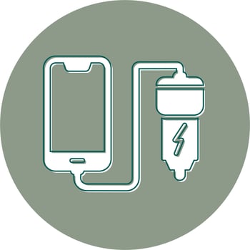 Car phone charging Vector Icon