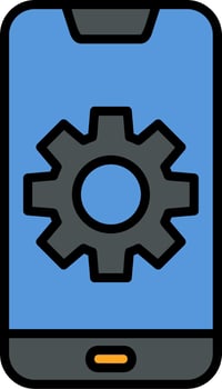 Mobile Setting Vector Icon