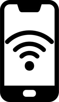 Smartphone Wifi Vector Icon