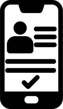 Smartphone Id Vector Icon